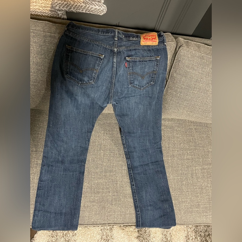 Levi's Men’s Relaxed Jeans - Dark Blue Denim